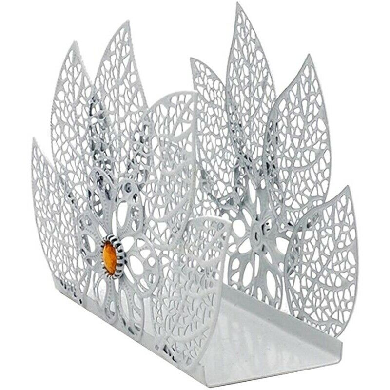White Napkin Rack Tissue Napkin Holder for Wedding Banquet Dinner Paper Towel S8