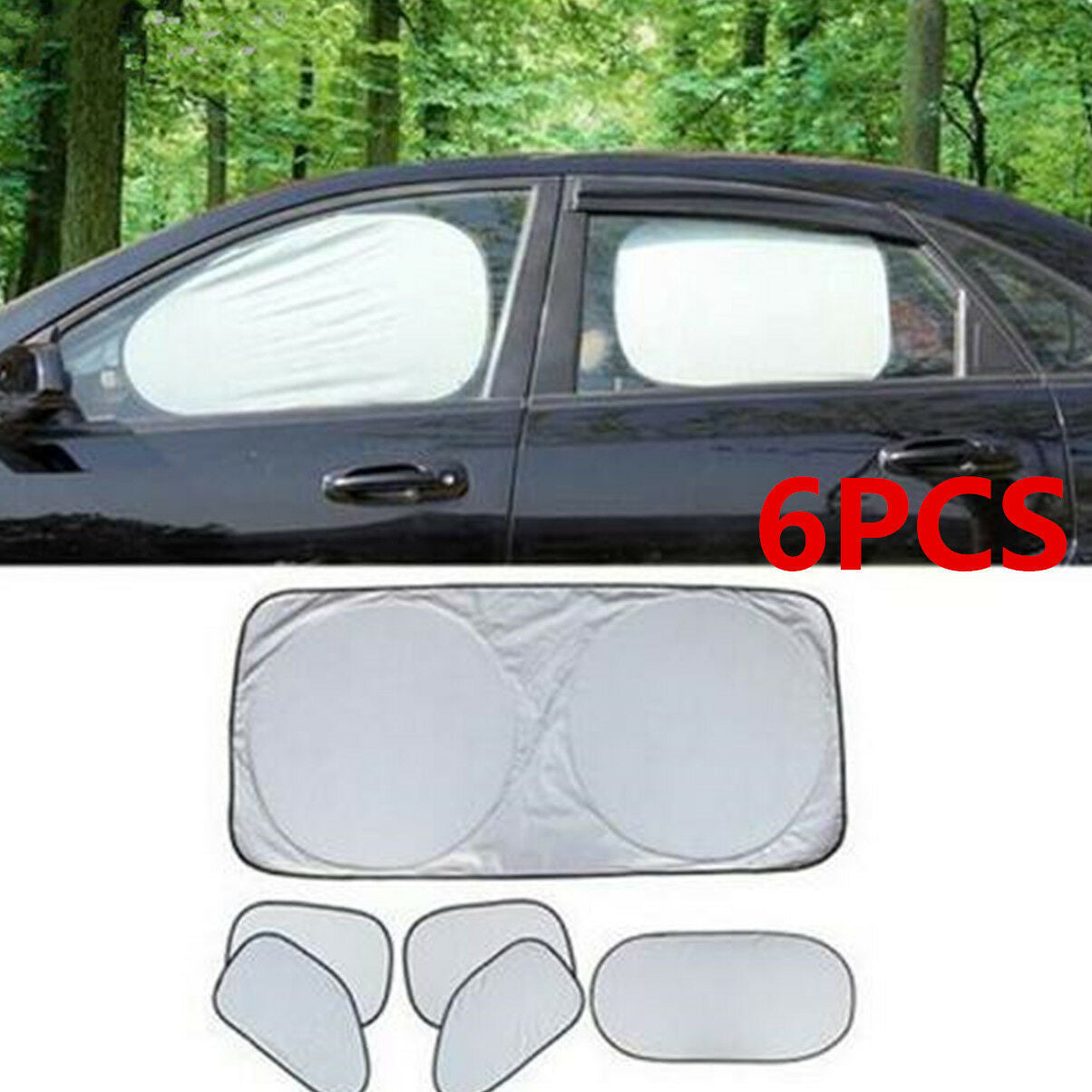 Windshield Curtai Sun Shade Visor Heat Block Screen Ray Folding Cover For Car