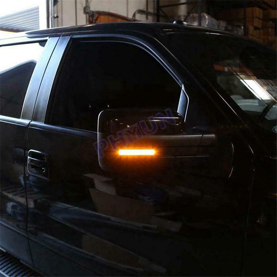 2Pcs Amber Side Mirror Light LED Turn Signal Lamp For Ford F-150 SVT Rapor 09-14