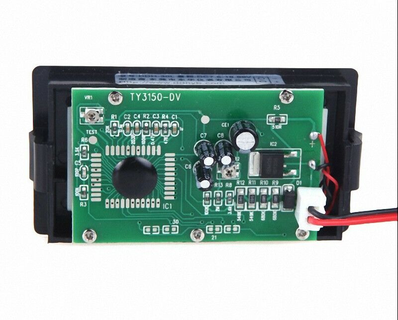 New Mini Blue LCD Digital Volt Meter DC 7.5~30V For 9V 12V 24V [M1]