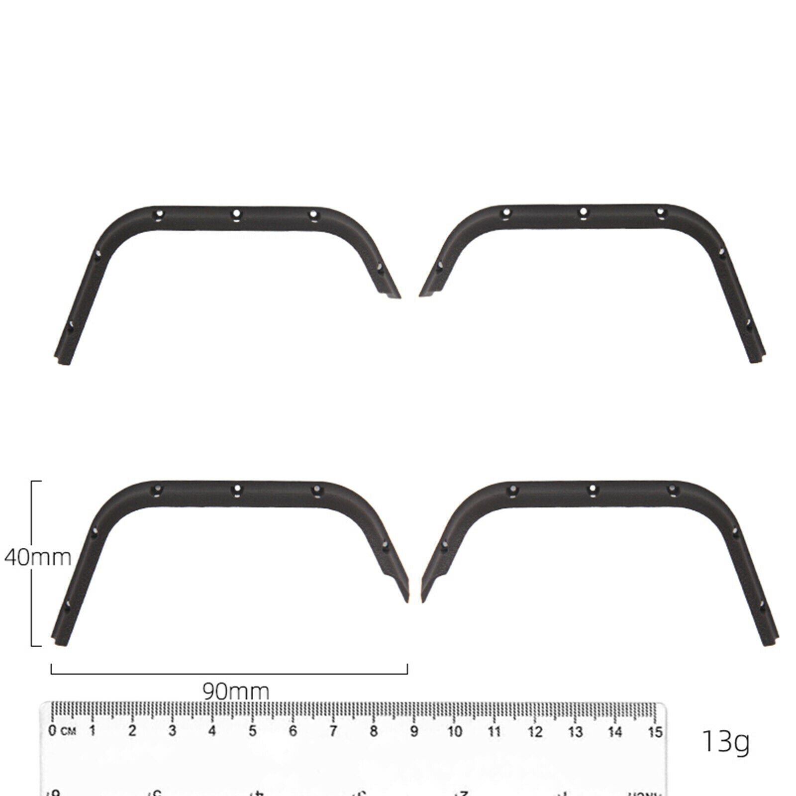 4x Fender Flares for MN D90 D91 MN96 MN99 MN99S 1:12 RC Crawler Replacements