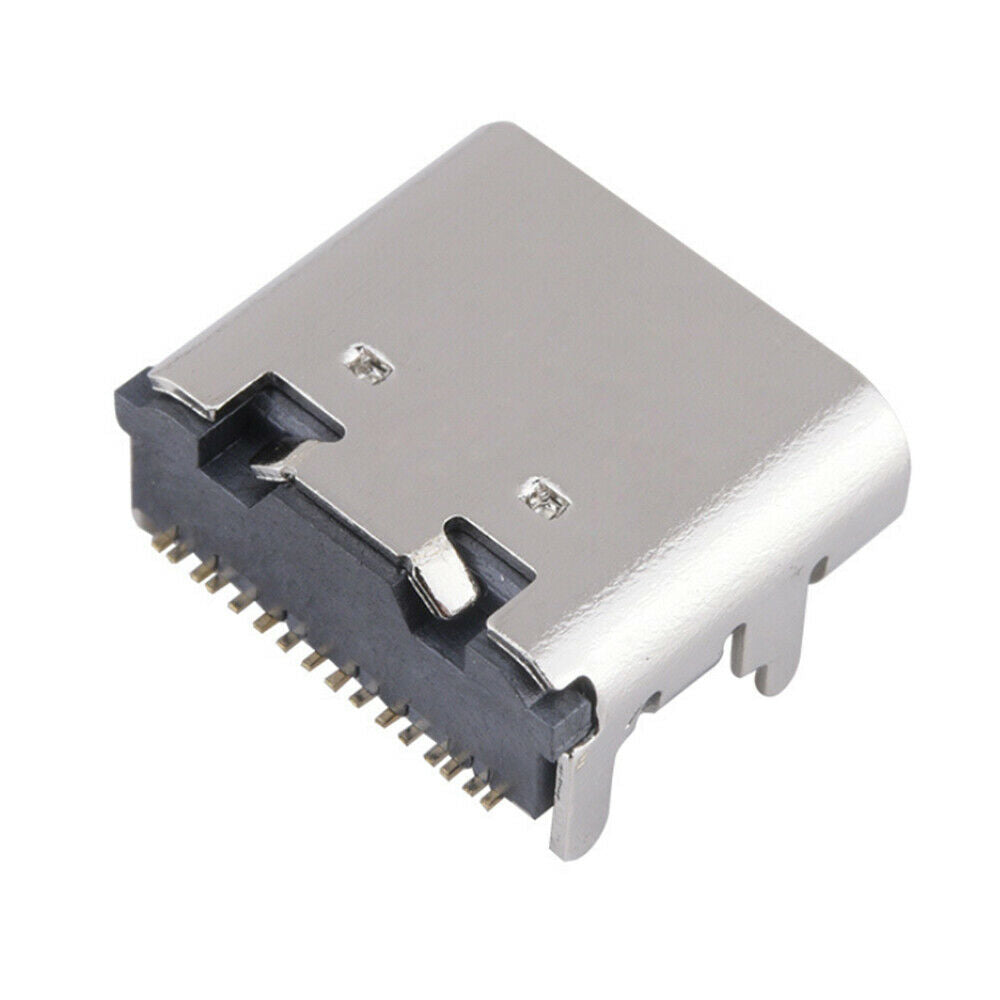 10Pcs Micro USB-3.1 Type-C 16Pin SMD Female Socket DIP 4 Interface Connector