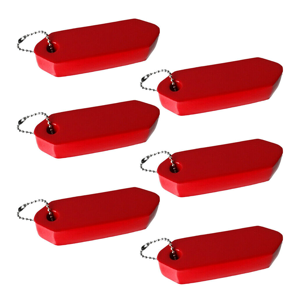 Practical Red Foam Floating Keychain Keyring Key Fob Marine Boat Key Chain