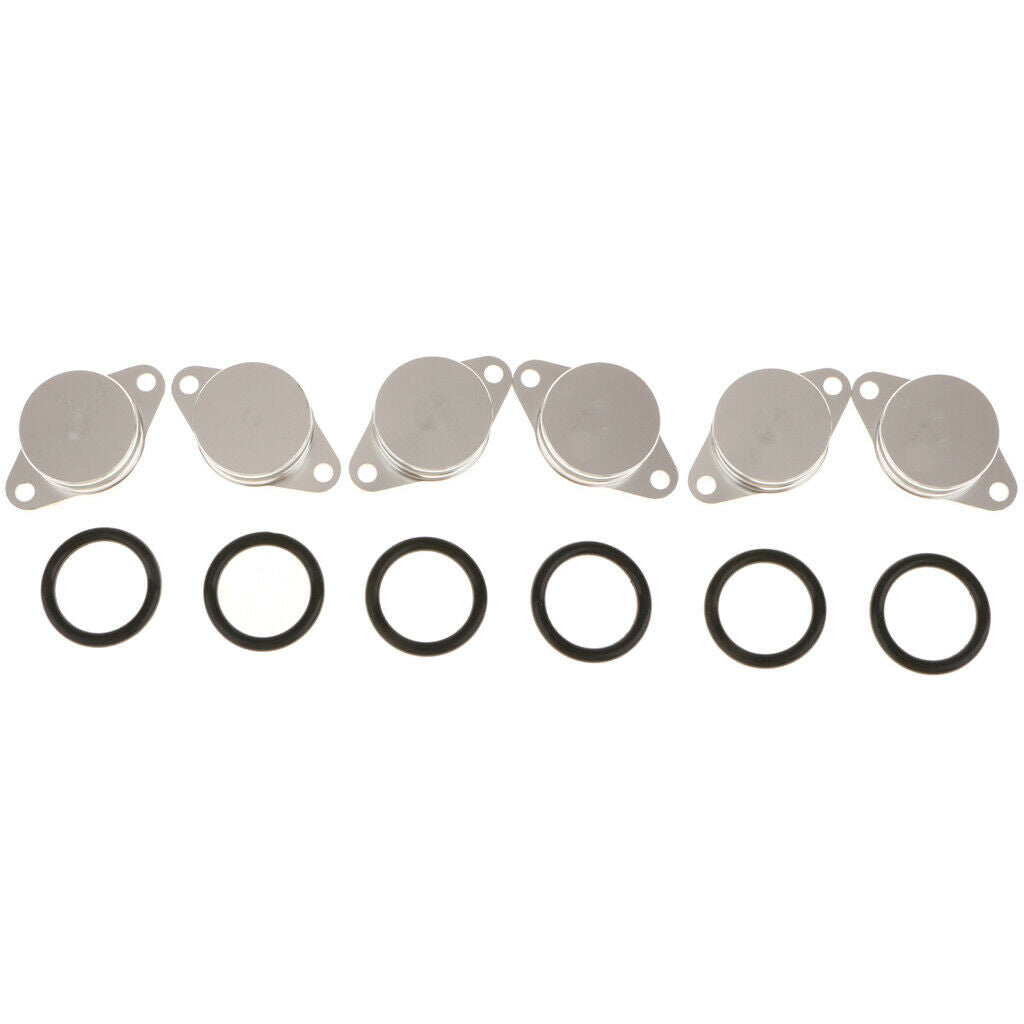 6 Pieces 33mm Swirl Flap Blanking Bungs Gaskets for BMW 3 5 7 Series X3 X5