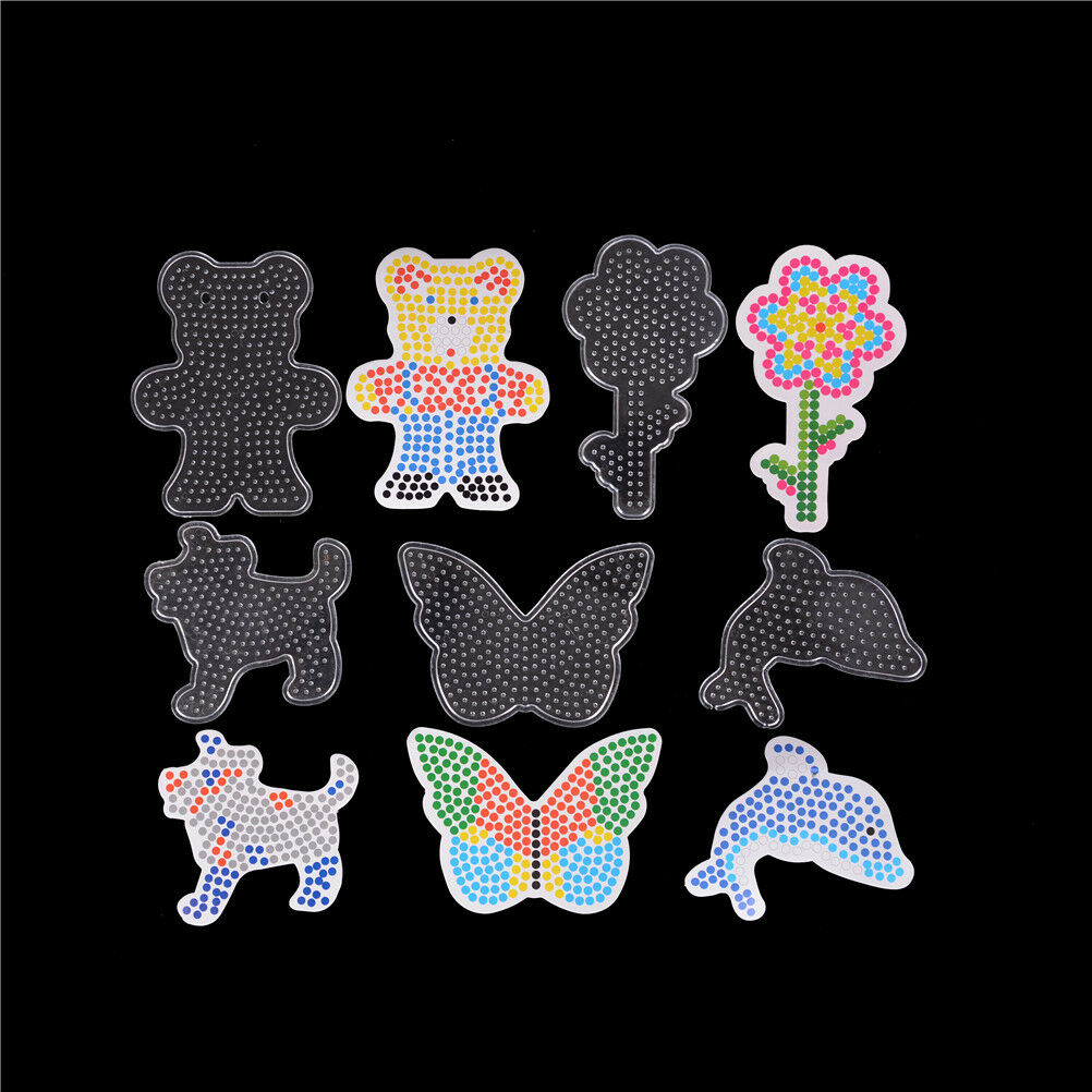 5pcs/set Mixed Patterns Puzzles For 5mm Hama Beads DIY Kids Craft Stencil TDEAU