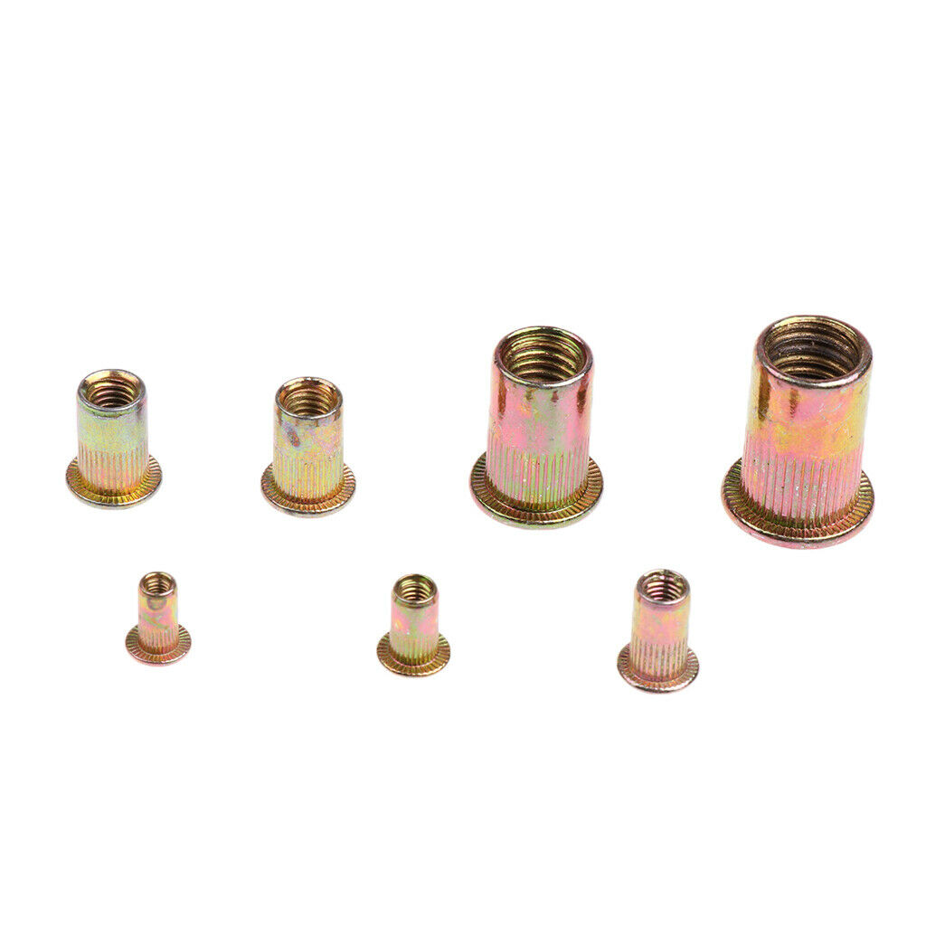Assorted Stainless Steel Flat Head Threaded Blind Rivet Nuts Insert Nutserts