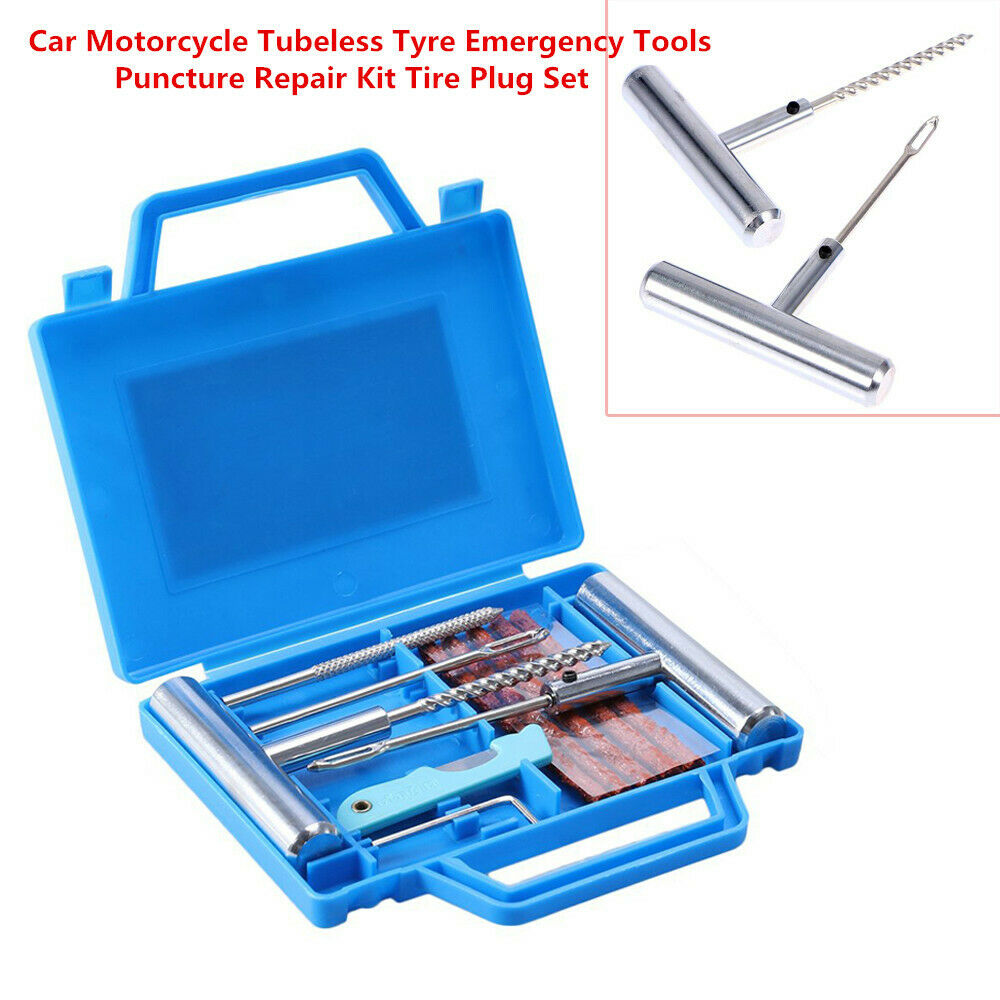 Tractors Car ATV Tubeless Tyre Emergency Tools Puncture Repair Kit Tire Plug Set