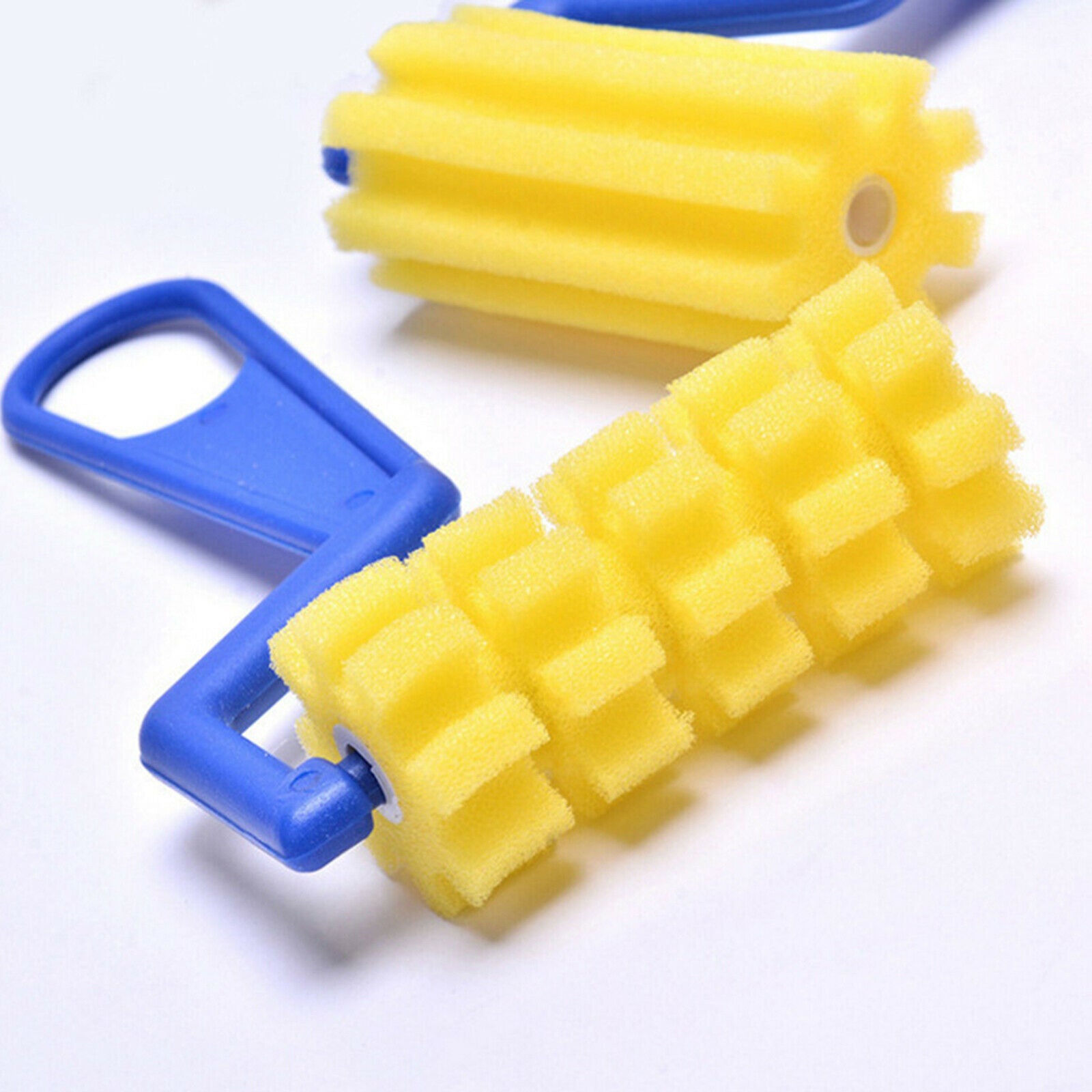 4 Pieces Foam Paint Brushes Roller Round Sponge Painting Roller Brushes