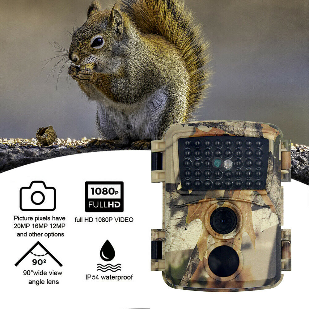 Mini Trail Camera 12MP HD Infrared Hunting Game Camera with Night Vision HQ LIN