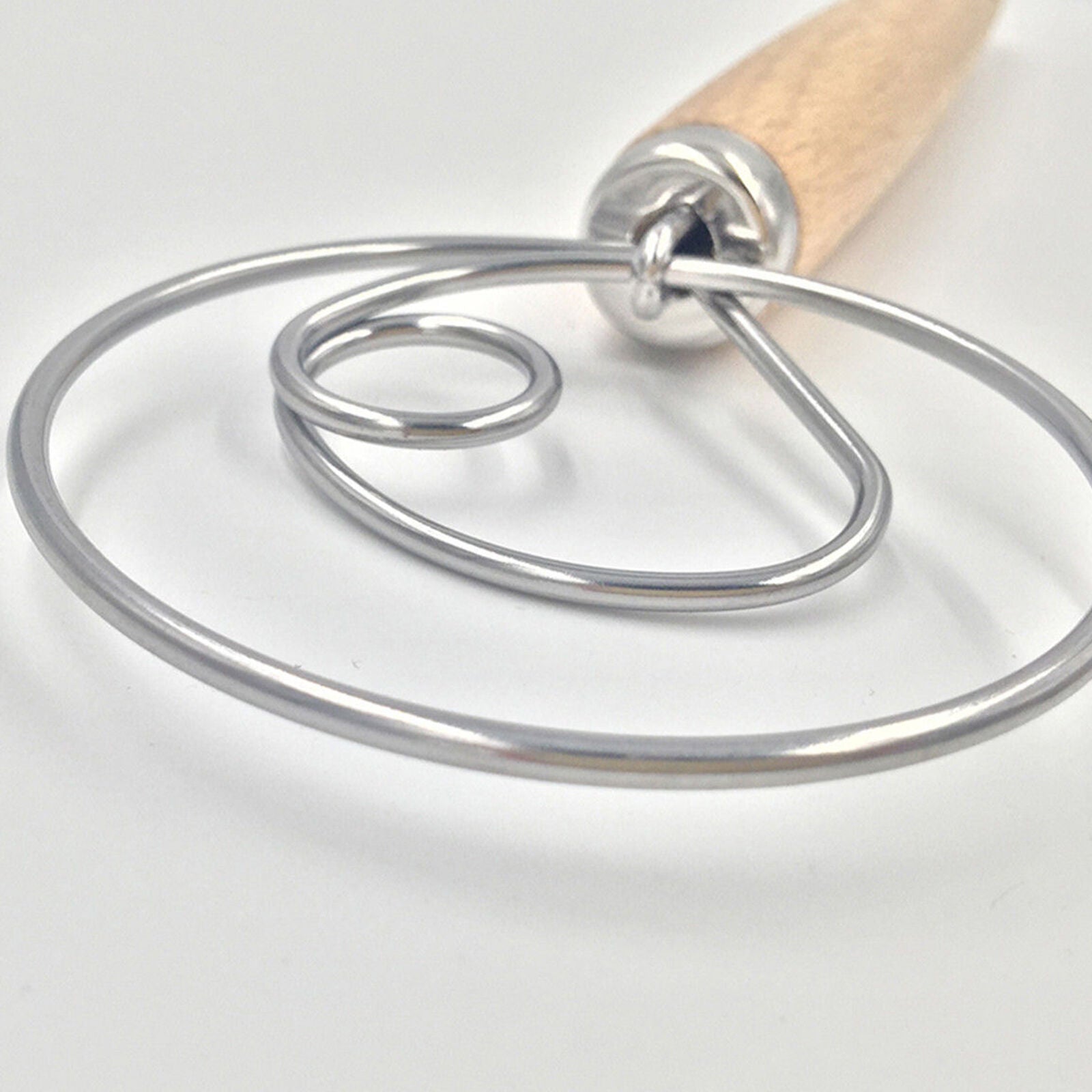 13"" Danish Dough Wire Whisk - Baking Beater Mixer Artisan Bread Batter Mixing