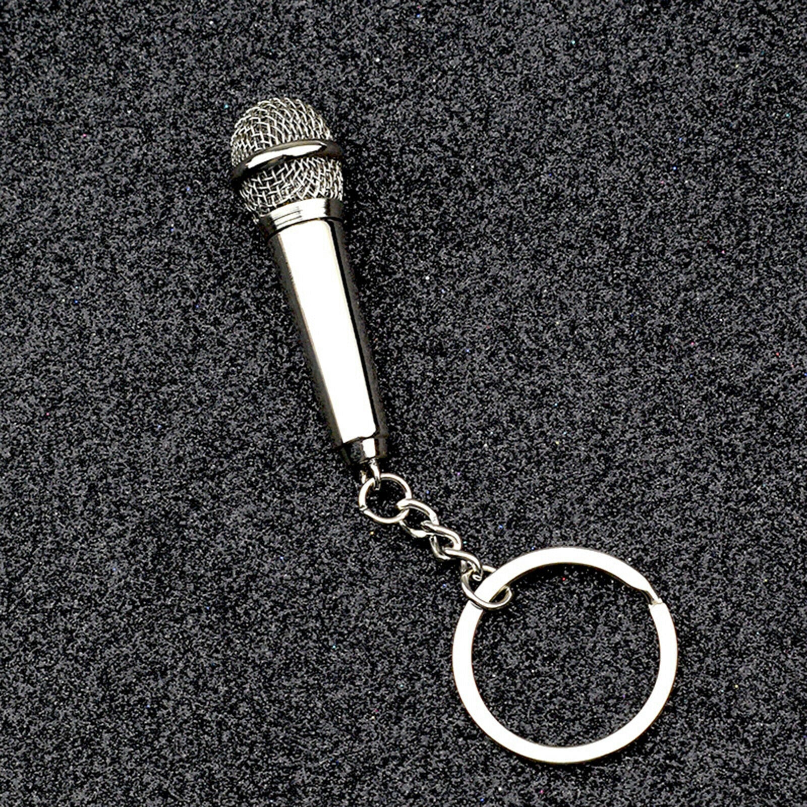 Creative Cute Microphone Keychain Hanging Pendant for Gift for Woman Man