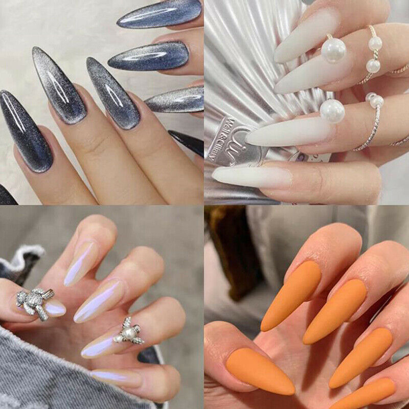 100Pcs Nail Forms Full Cover Gel Mold Tips Nail Extension Nails Accessories DDF