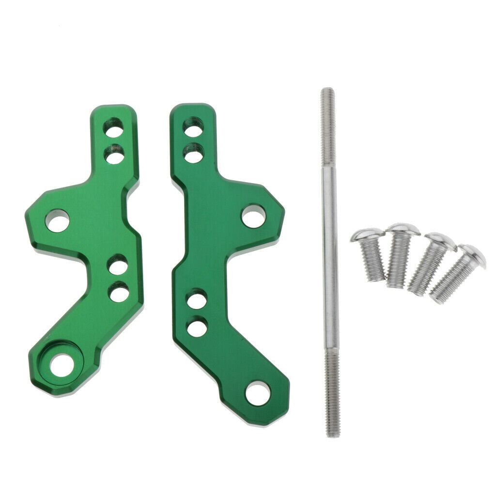Motorcycle Rearsets Bracket Base Footpeg Plate For Kawasaki NINJA 250 Green