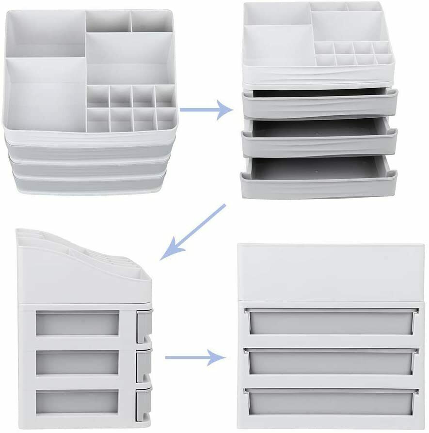 Desktop Storage Box Makeup Drawers Organizer Box Jewelry Container Case Cosmetic