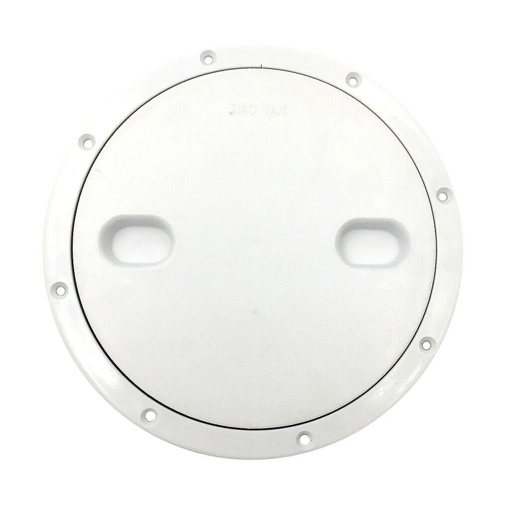 White Boat Round Non Slip Inspection Hatch 200 mm / 8