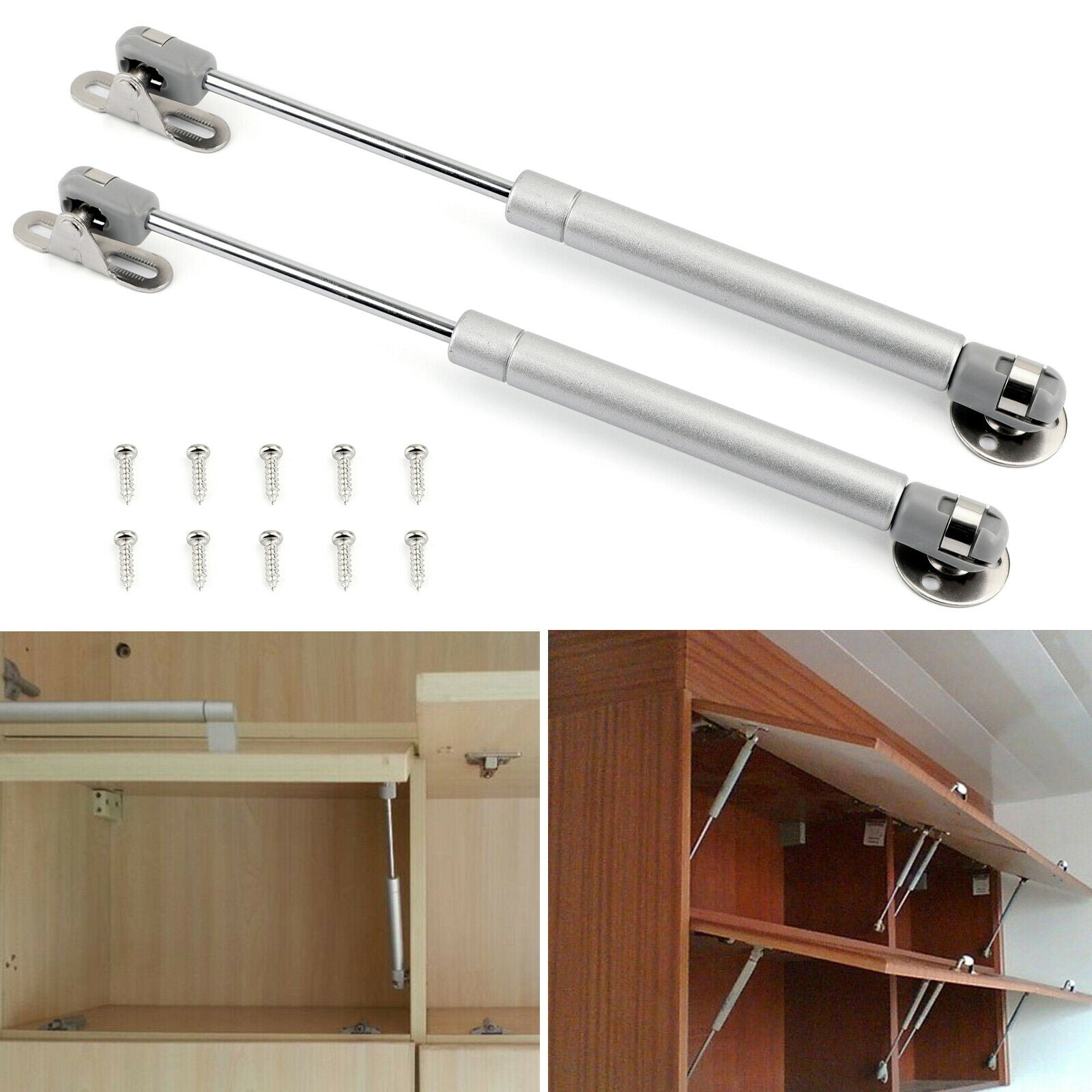 2 PACK Door Hinge Gas Spring Strut Prop Shock Lift Kitchen Cabinet Hydraulic CA