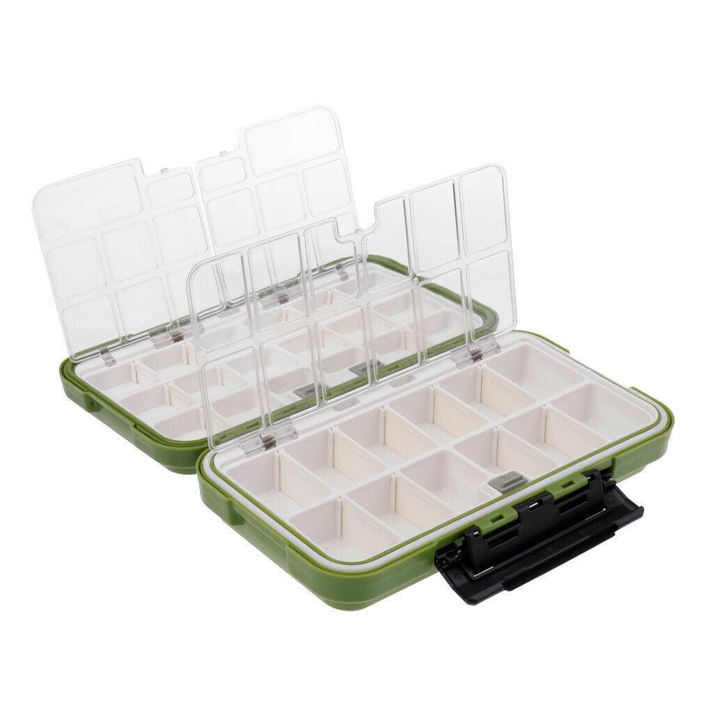 36 Slot Waterproof Fishing Tackle Box Hooks Lure Tool Storage Case Organizer