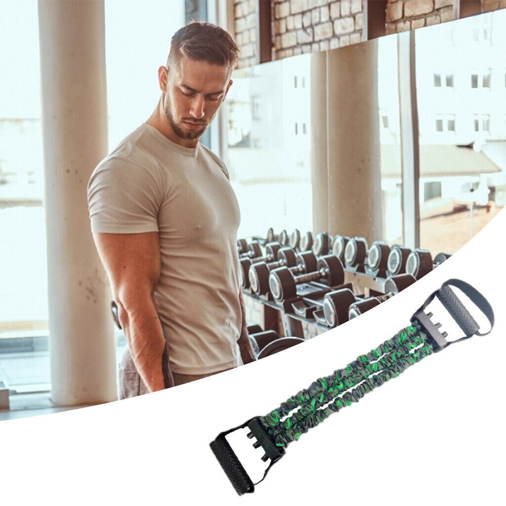 Chest Expander Arm Strength Resistance Bands Home Gym Fitness 105lbs