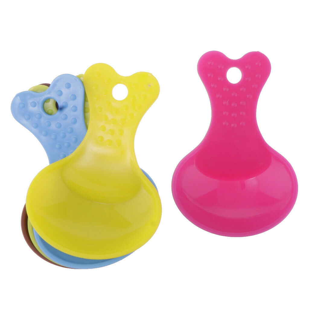 5pcs PET FOOD SPORK Great Quality Plastic Dog Cat Food