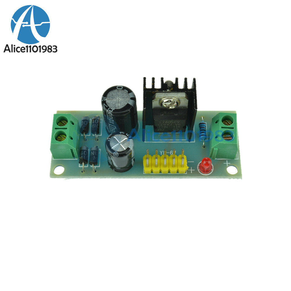 2PCS L7805 LM7805 Step-Down Converter 7.5V-35V to 5V Regulator Module