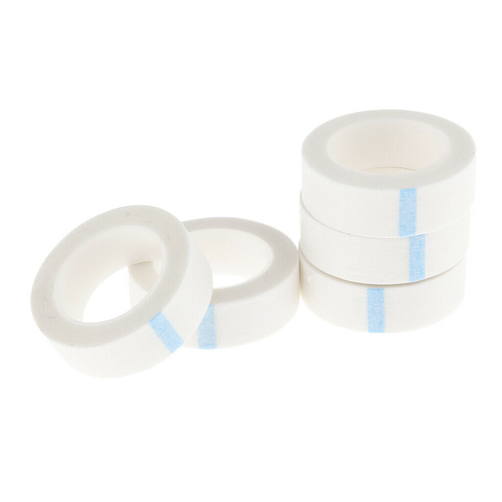 5 Rolls Adhesive Tape & Dispenser Cutter(Black) For Eyelash Extensions