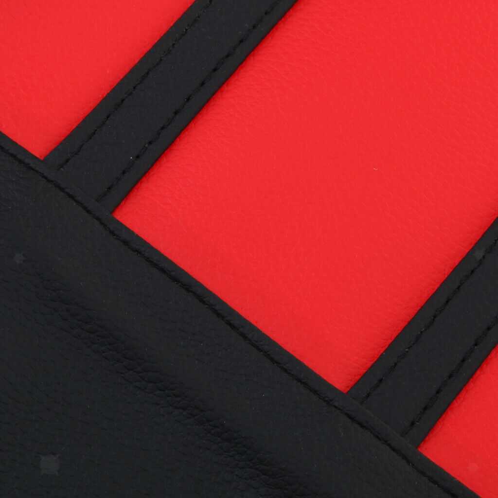 Universal Motorbike Anti-slip Breathable Seat Cover 828x465mm Black (Red)