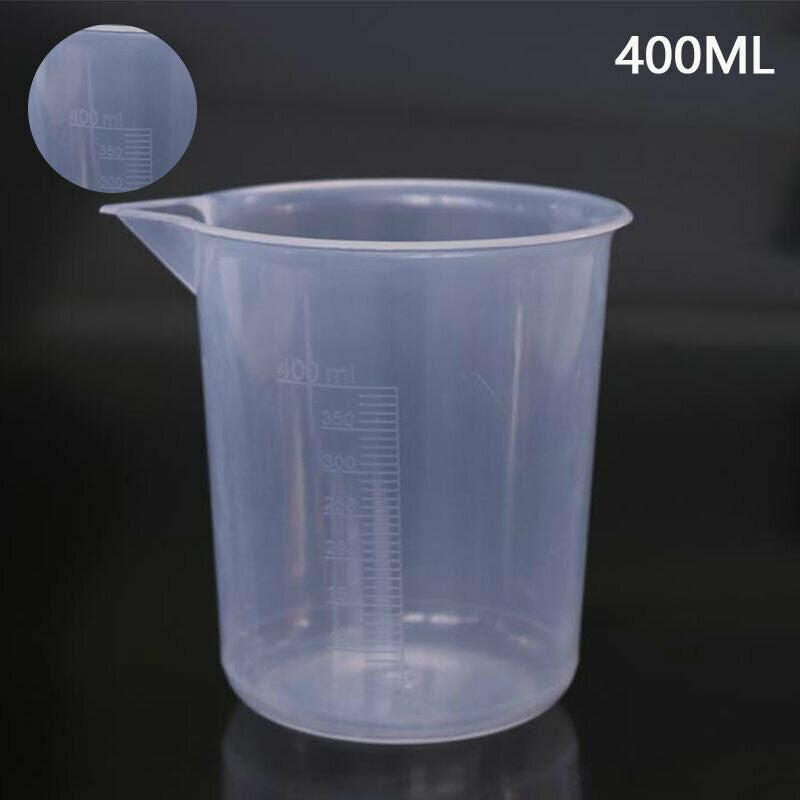 400mL Plastic Measuring Cup For Laboratory Beaker Graduated Cup Kitchen B.l8