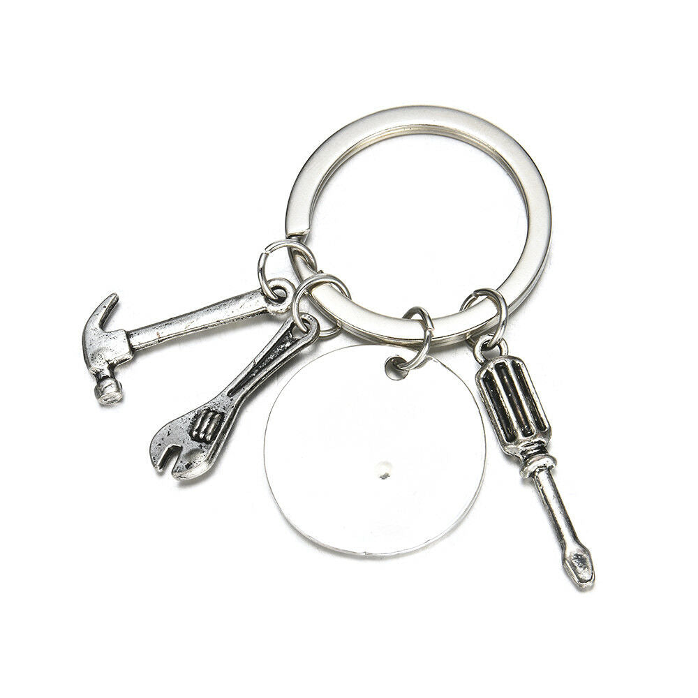 If Dad Can't Fix It No One Can Keyring Wrench Pendant Keychain Father Gifts New