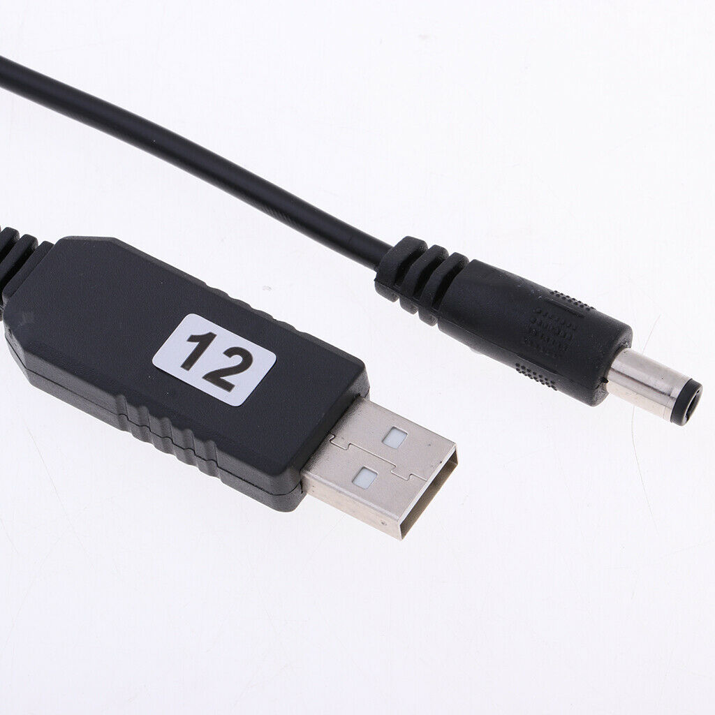DC 5V to DC 12V USB Voltage Step Up Converter Cable with DC Jack 5.5x2.1mm