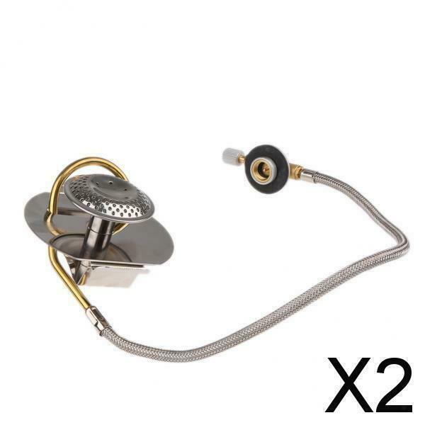2X Stainless steel exterior propane gas stove split burner with preheating