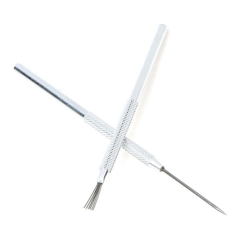 1 x Feather Pin + 1 x Pro Needle Wire Texture Pottery Clay Tools S.l8