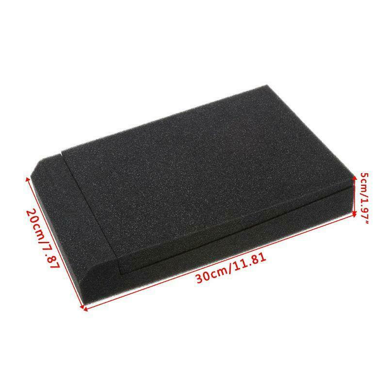 300x200x45MM Black Sponge Studio Monitor Speaker Acoustic Isolation Foam Pad for