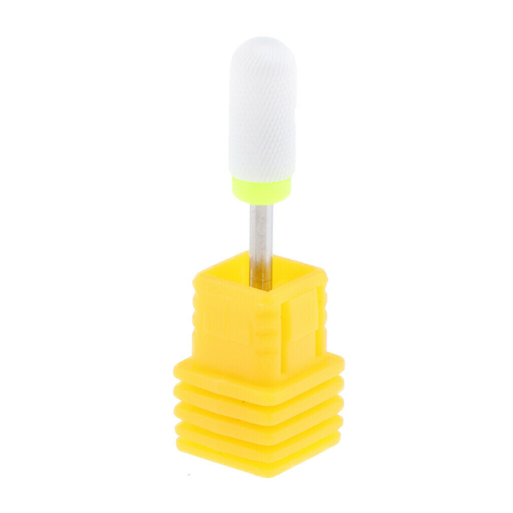 Nails Polishing Cuticle Removal Nail Art Drill Bit Yellow-Ultra Fine Ridges
