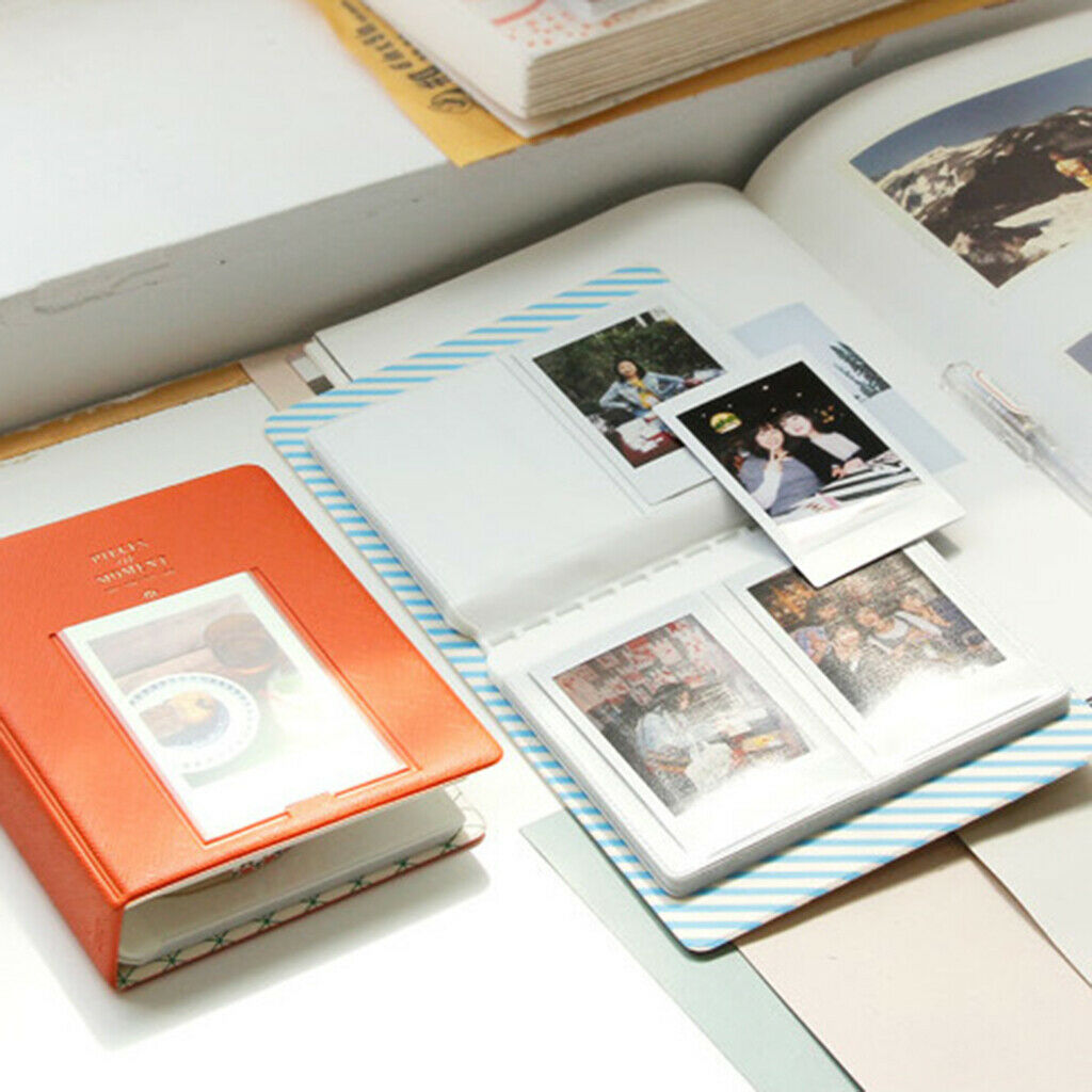 Photo Album Namecard Storage Case Mini Film Book 64 Photos for
