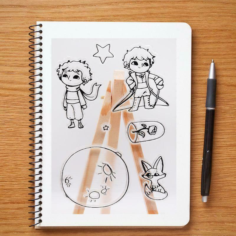 Prince Planet Cartoon Silicone Seal Stamp DIY Scrapbooking Photo Album Decor