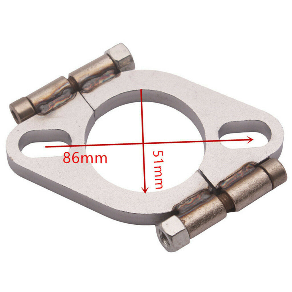 Dia 2.0" inch Exhaust Flange Flat Oval Split Repair Replacement Mild steel
