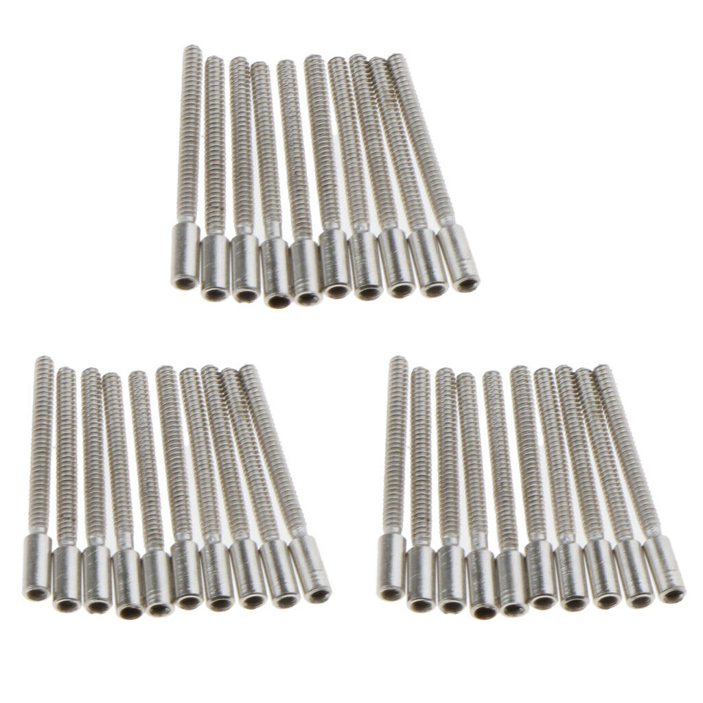 Bulk 30pcs Wristwatch Stem Winding Extensions 0.9mm Threads Watch Repairing