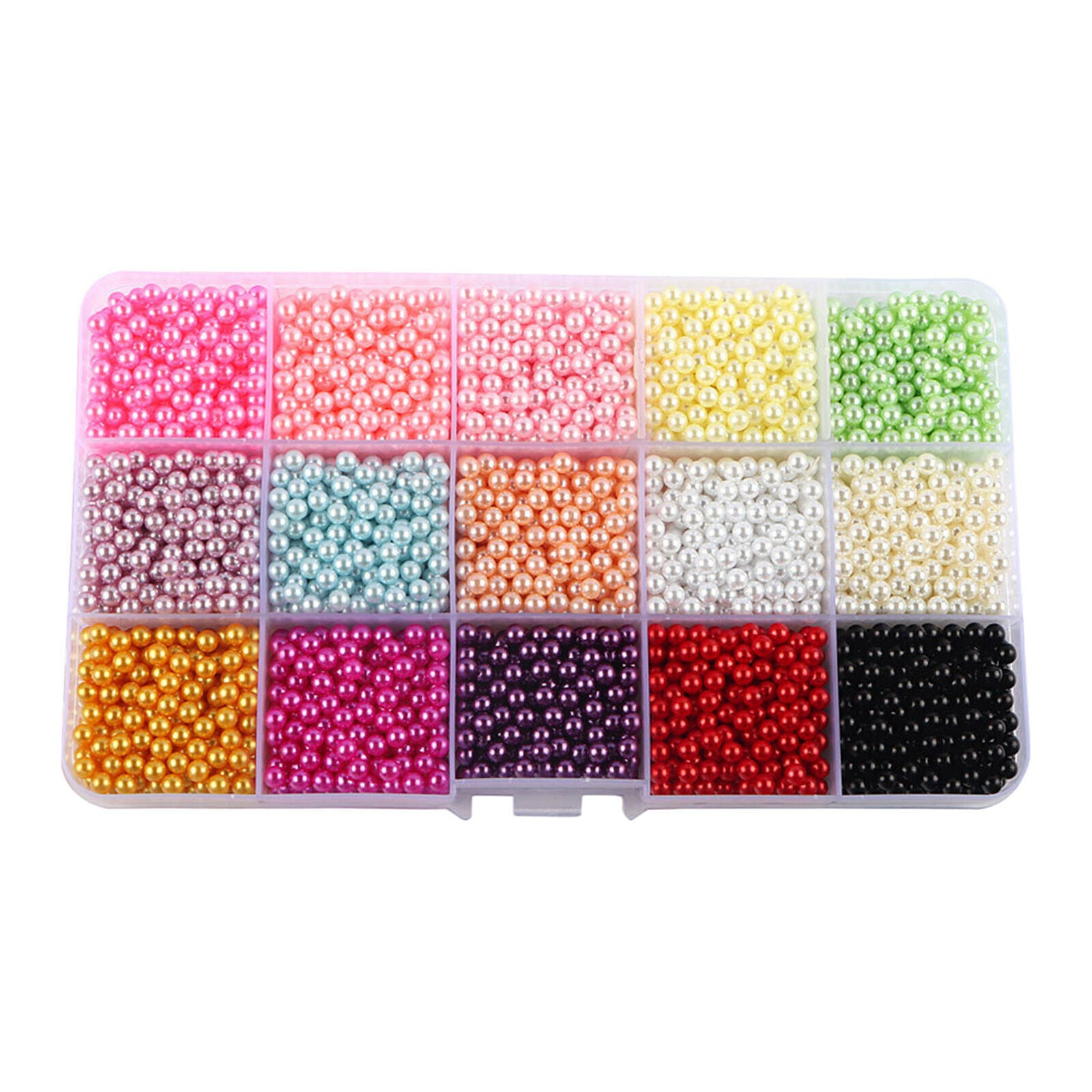 Imitation Beads Non Holes DIY Jewelry Making Phone Findings Supplies Mixed