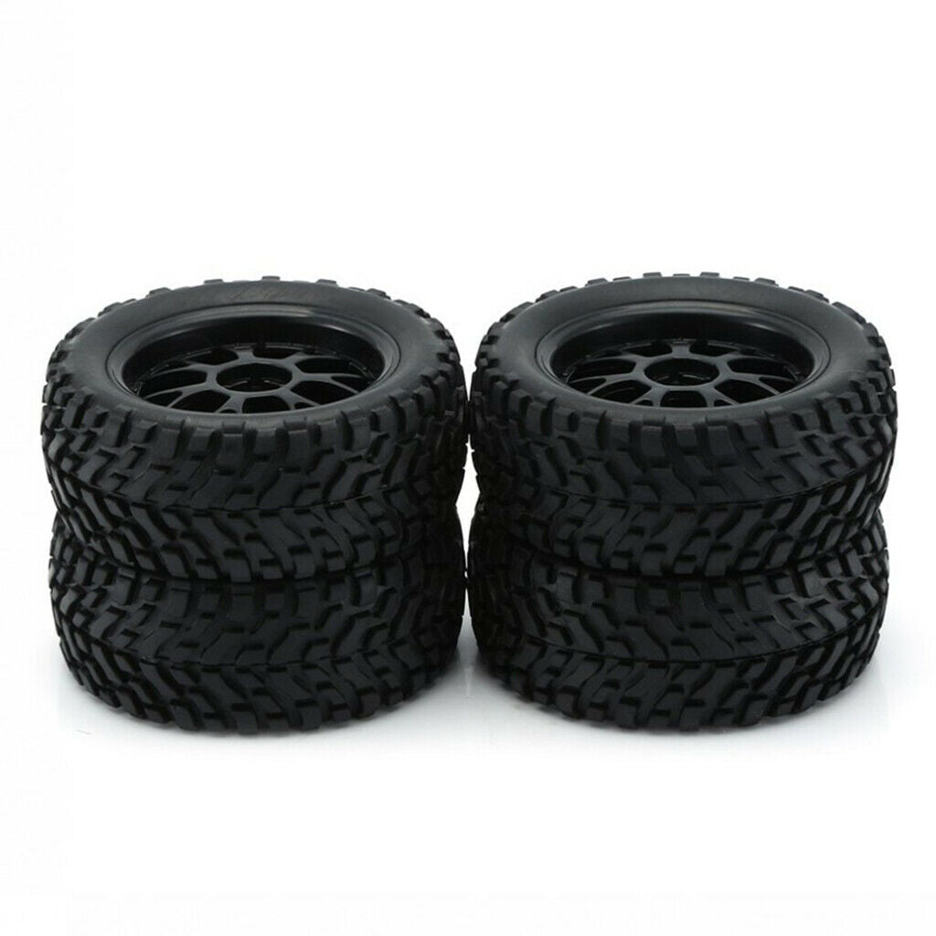 RC Tires Wheel Rims Set for Wltoys 144001 124018 Off-road Car Accessories