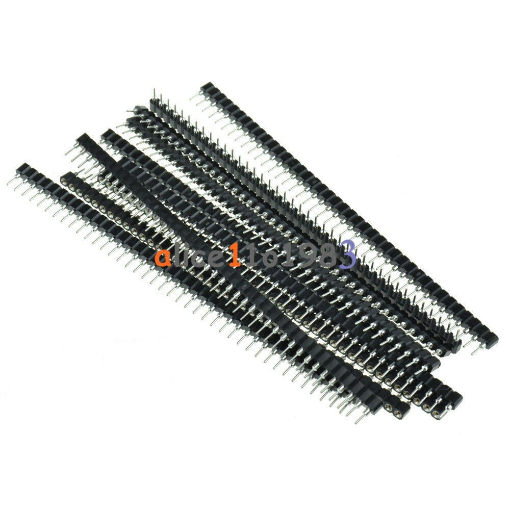 5PCS Strip Tin PCB Female IC Breakable 40pin Single Row Round Header Socket
