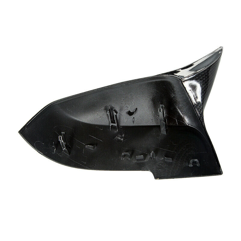 Pair Carbon Fiber Side Mirror Covers Caps FIT BMW 335i 430i 440i M235i xDrive M2