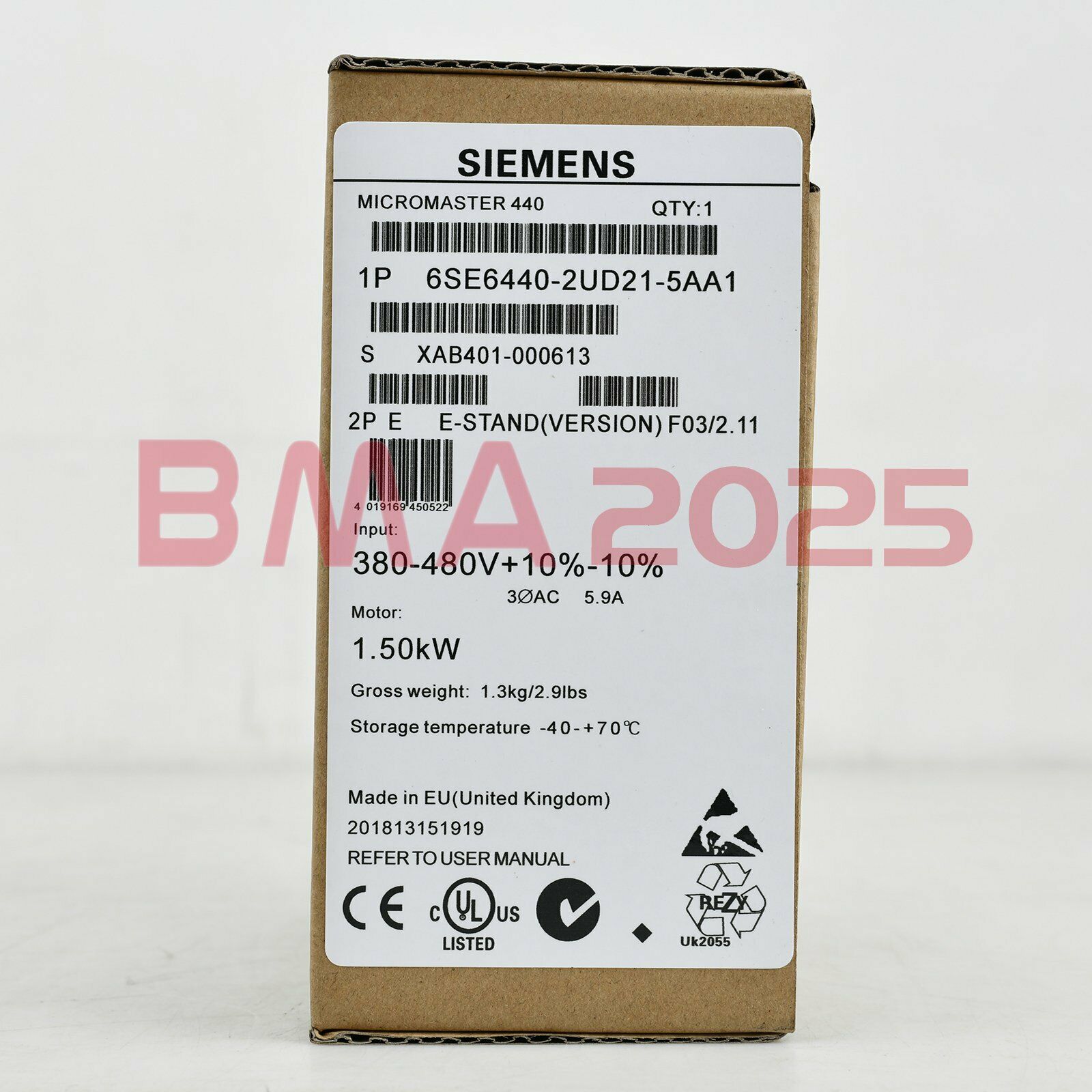 1PC New Inverter 6SE6440-2UD21-5AA1 1.5KW 380V 1year warranty free ship SM9T