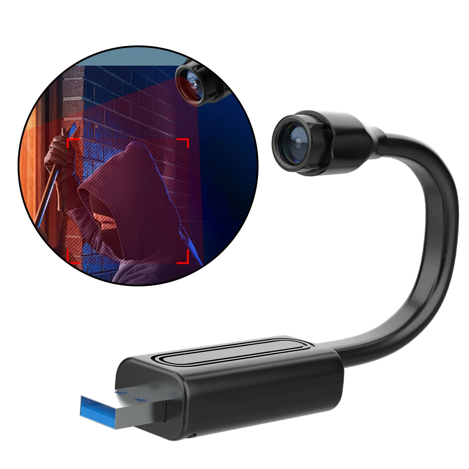 Portable Wifi Camera 60° Wide Angle Home Security Camcorder Video Recorder