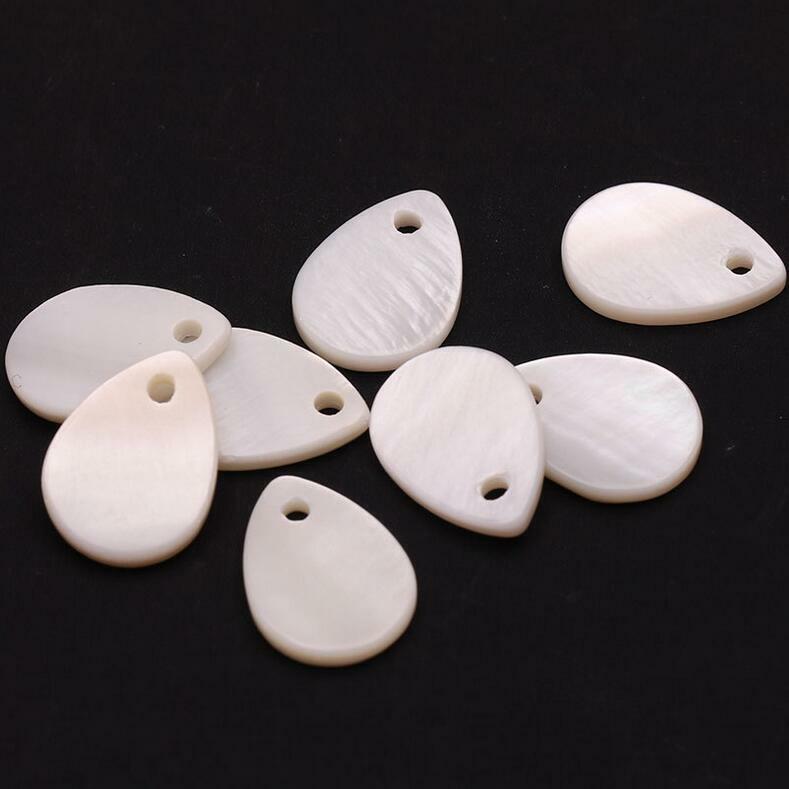 50pcs Water Drop Shape Shell Beads DIY Handmade Jewelry pendant Accessories