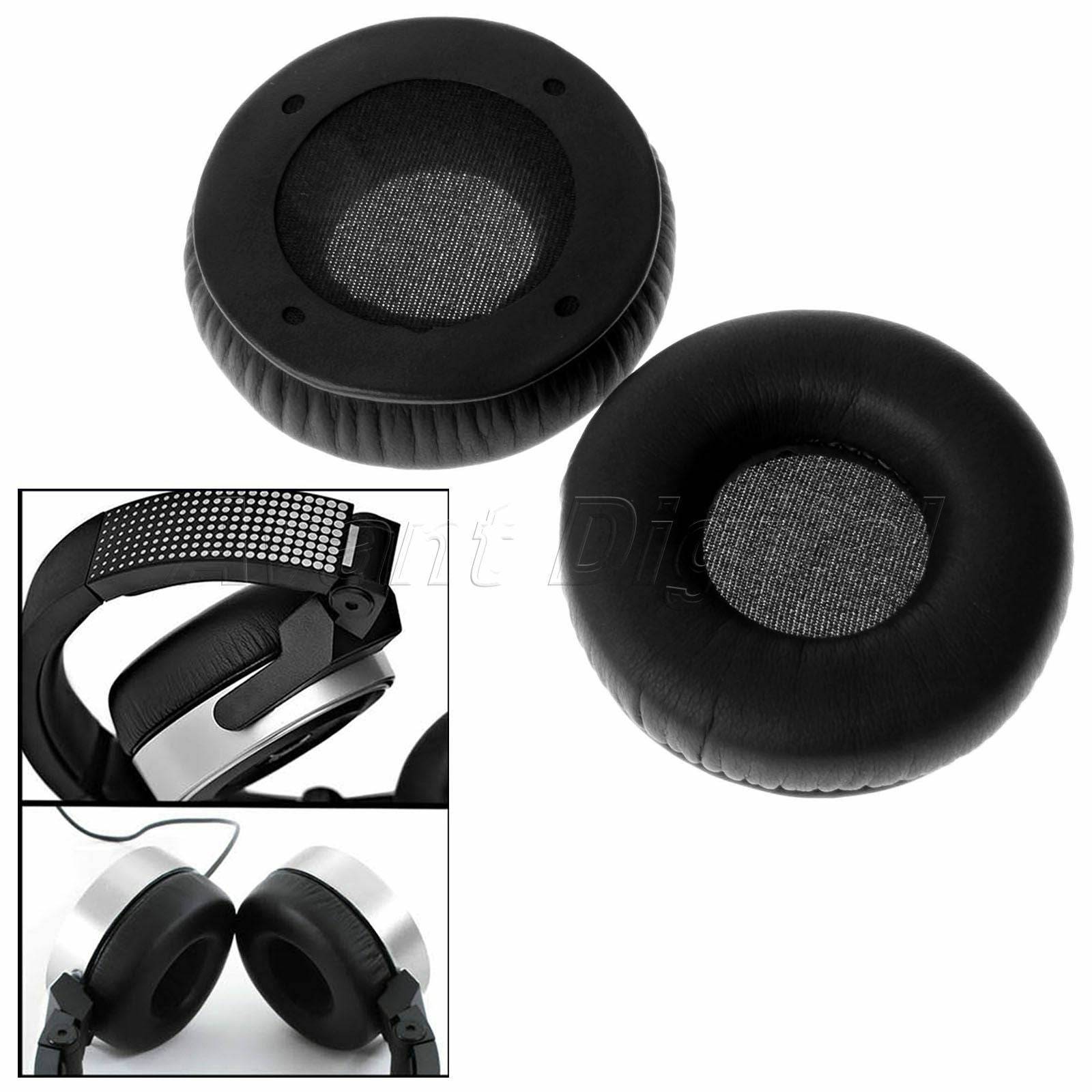 Black Ear Pad Headset Earphone Cushion Earpad For AKG K67 DJ Headset Headphones