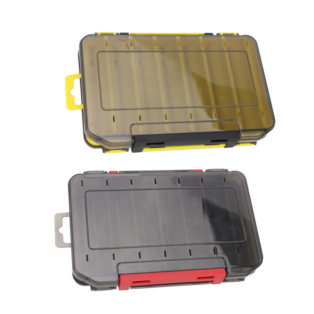 2pcs Double Sided Bait Box Storage Box Lure Box