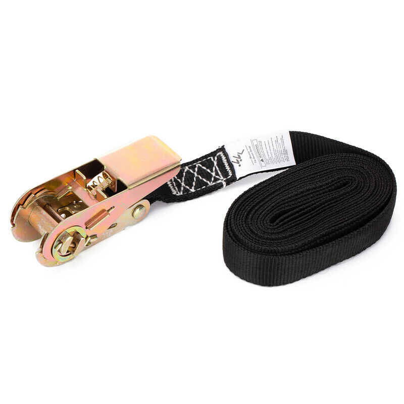 1" x 12ft Heavy Duty Tie Down Cargo Ratchet Strap Belt With Buckle Fasteners