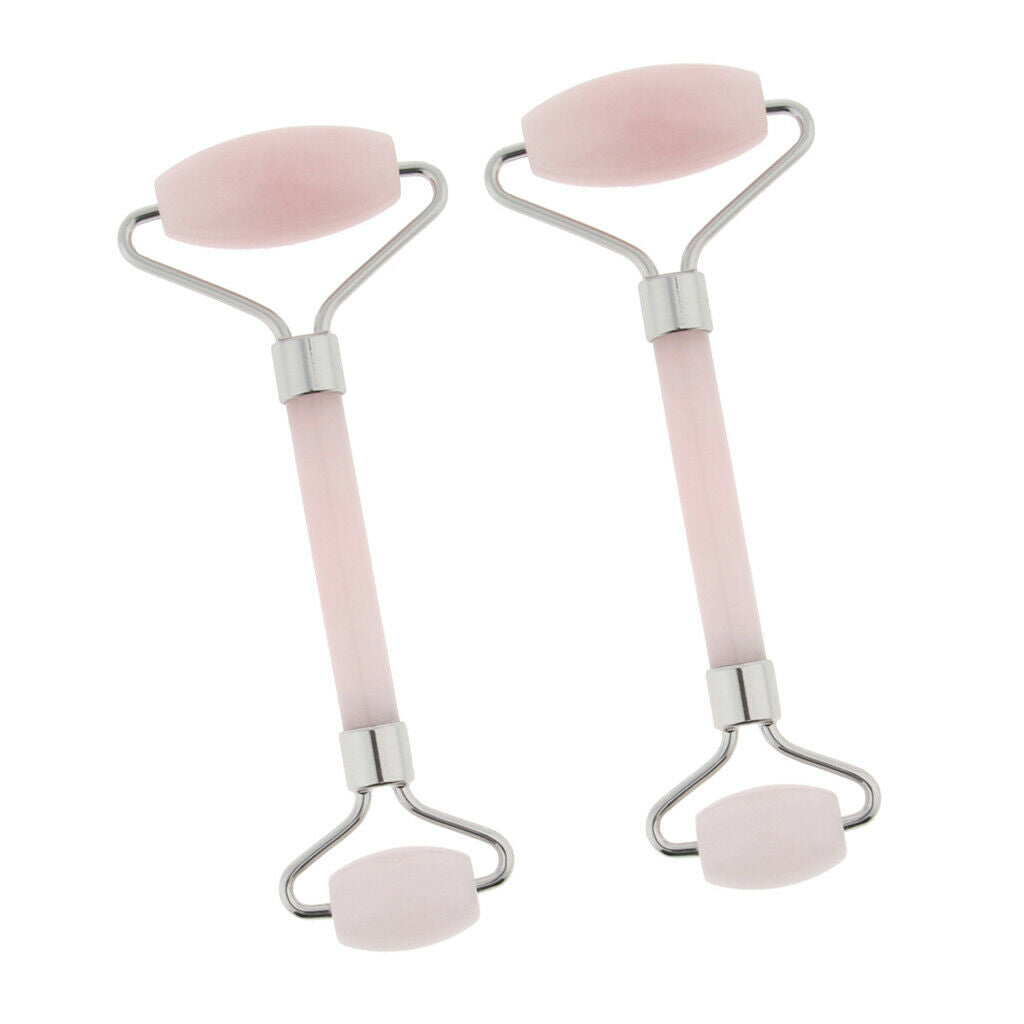 2X, Jade Gua Sha Scraping Massage Roller - Premium Hand Made Jade Guasha Board -
