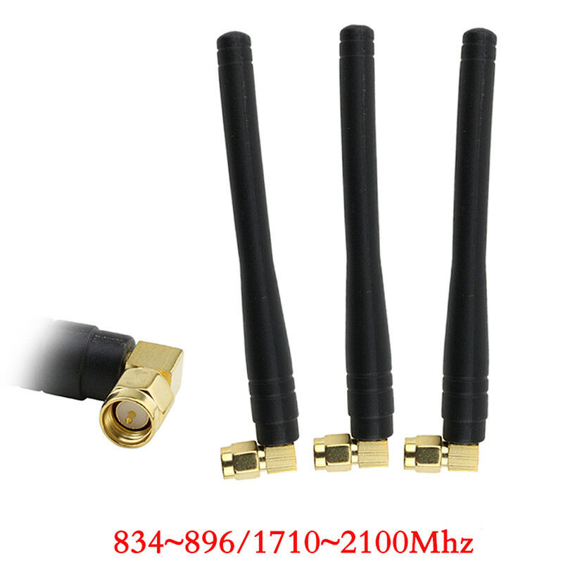 2X SMA Male WiFi Antenna Module Aerial 3dbi 868m/915mhz Omni Router Direction.DD