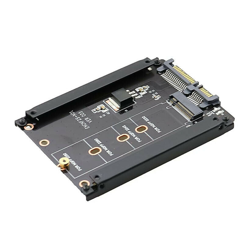 Metal Case B+M Key M.2 NGFF SSD To 2.5 SATA 6Gb/s Adapter Card With 5 ScrewBDAU